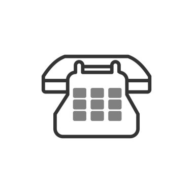 Telefon simgesi, vektör illüstrasyon tasarımı