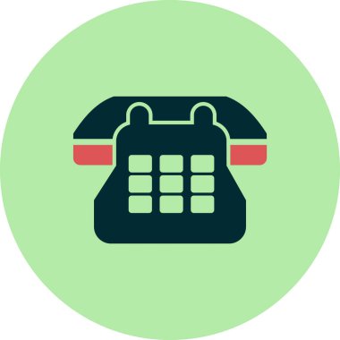 Telefon simgesi, vektör illüstrasyon tasarımı