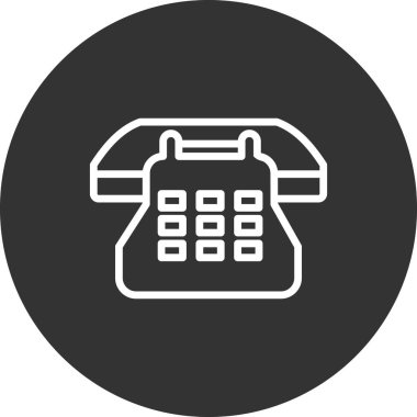 Telefon simgesi, vektör illüstrasyon tasarımı