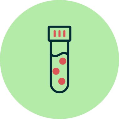 test tüpü modern simge vektör çizimi