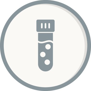 test tüpü modern simge vektör çizimi