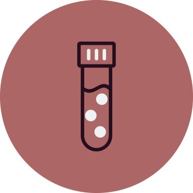 test tüpü modern simge vektör çizimi