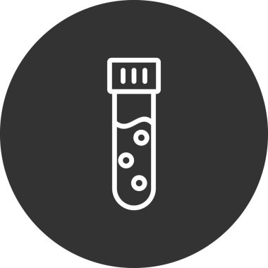 test tüpü modern simge vektör çizimi