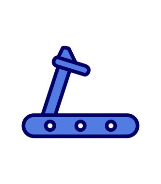 Koşu bandı modern simge vektör çizimi