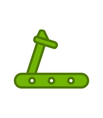 Koşu bandı modern simge vektör çizimi