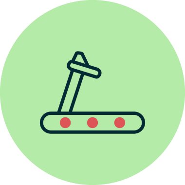 Koşu bandı modern simge vektör çizimi