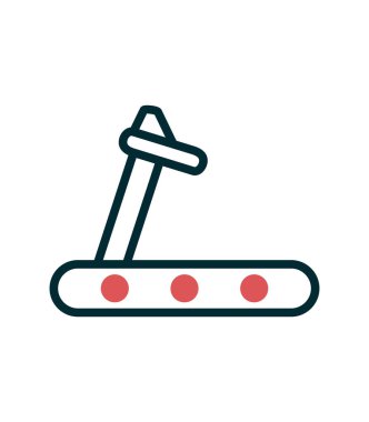 Koşu bandı modern simge vektör çizimi