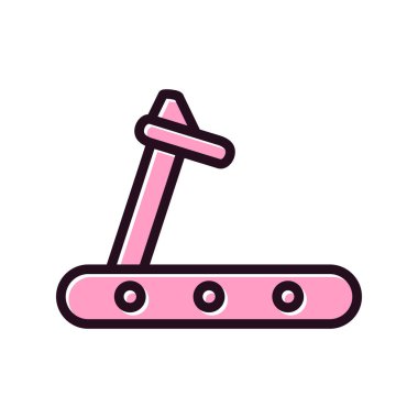 Koşu bandı modern simge vektör çizimi