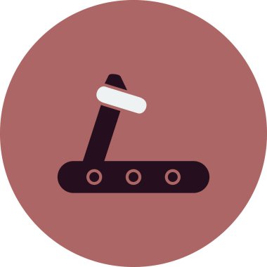 Koşu bandı modern simge vektör çizimi