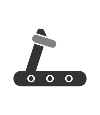 Koşu bandı modern simge vektör çizimi