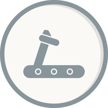 Koşu bandı modern simge vektör çizimi