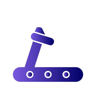 Koşu bandı modern simge vektör çizimi