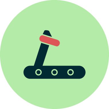 Koşu bandı modern simge vektör çizimi