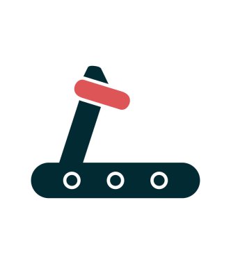 Koşu bandı modern simge vektör çizimi