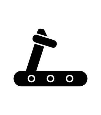 Koşu bandı modern simge vektör çizimi