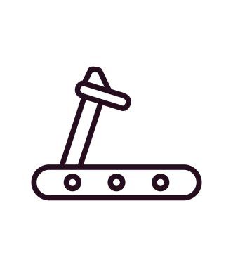 Treadmill modern icon vector illustration