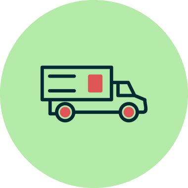 kamyon modern simge vektör illüstrasyonu