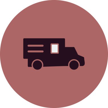 kamyon modern simge vektör illüstrasyonu