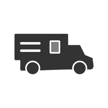 kamyon modern simge vektör illüstrasyonu