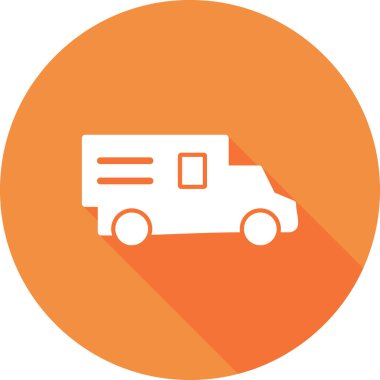 kamyon modern simge vektör illüstrasyonu