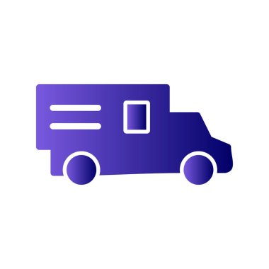 kamyon modern simge vektör illüstrasyonu