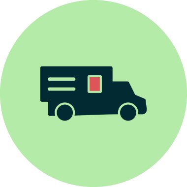 kamyon modern simge vektör illüstrasyonu