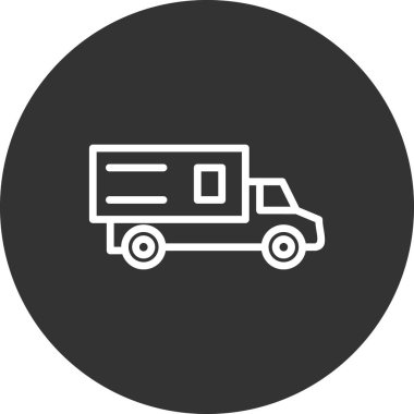 kamyon modern simge vektör illüstrasyonu