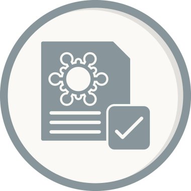 Aşılanmış modern simgenin vektör illüstrasyonu