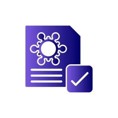 Aşılanmış modern simgenin vektör illüstrasyonu