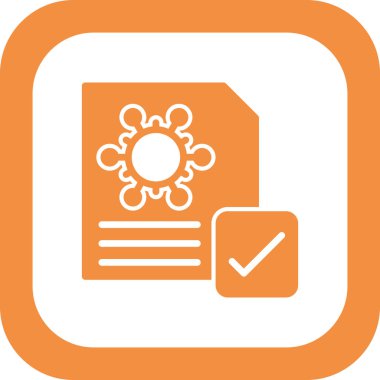 Aşılanmış modern simgenin vektör illüstrasyonu