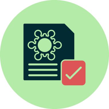 Aşılanmış modern simgenin vektör illüstrasyonu