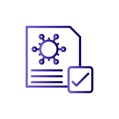 Aşılanmış modern simgenin vektör illüstrasyonu