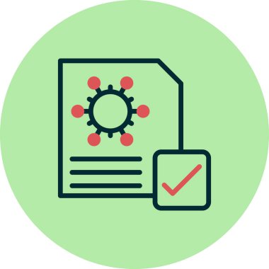 Aşılanmış modern simgenin vektör illüstrasyonu