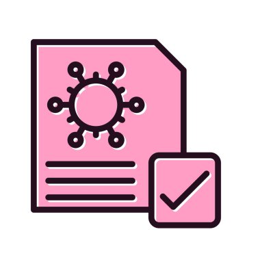 Aşılanmış modern simgenin vektör illüstrasyonu