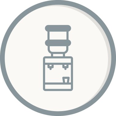 Su dağıtıcı simgesinin vektör illüstrasyonu