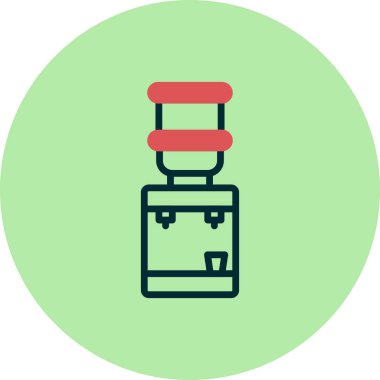 Su dağıtıcı simgesinin vektör illüstrasyonu