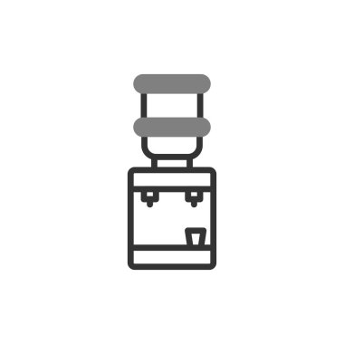 Su dağıtıcı simgesinin vektör illüstrasyonu