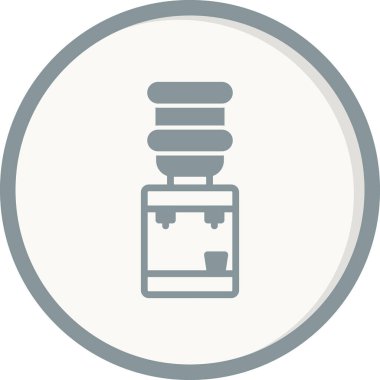 Su dağıtıcı simgesinin vektör illüstrasyonu