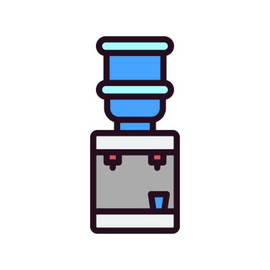 Su dağıtıcı simgesinin vektör illüstrasyonu