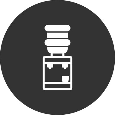 Su dağıtıcı simgesinin vektör illüstrasyonu