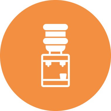 Su dağıtıcı simgesinin vektör illüstrasyonu