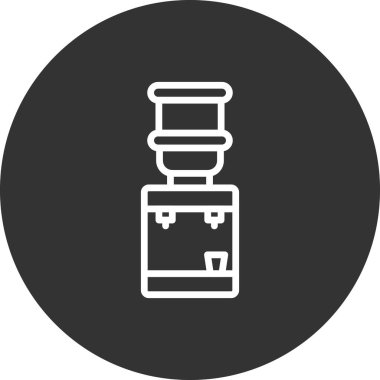 Su dağıtıcı simgesinin vektör illüstrasyonu