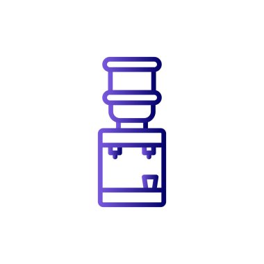 Su dağıtıcı simgesinin vektör illüstrasyonu