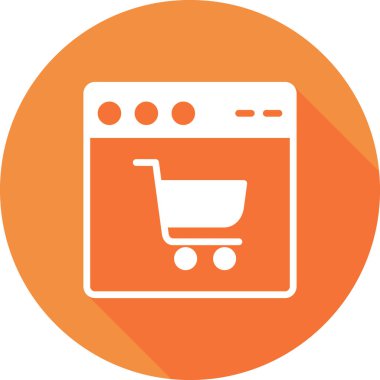 Basit web arayüzü simgesi, vektör illüstrasyonu