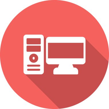 Bilgisayar. Web simgesi basit illüstrasyon