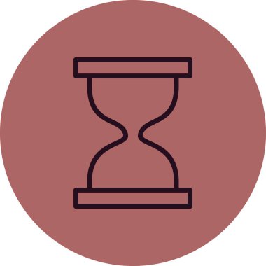 Kum saati. Web simgesi basit tasarım 