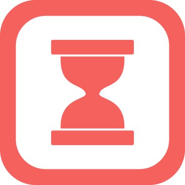Kum saati. Web simgesi basit tasarım 