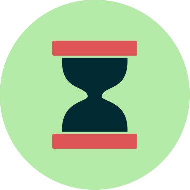 Kum saati. Web simgesi basit tasarım 