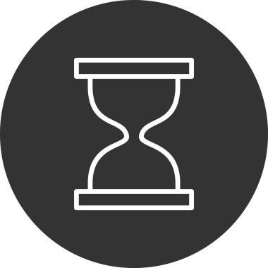 Kum saati. Web simgesi basit tasarım 