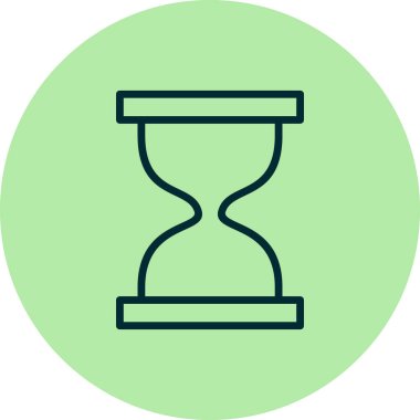 Kum saati. Web simgesi basit tasarım 